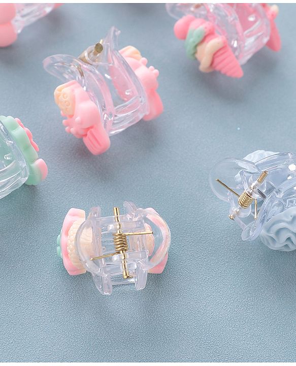 Babyhug Free Size Hair Clips Set of 8 - Multicolour
