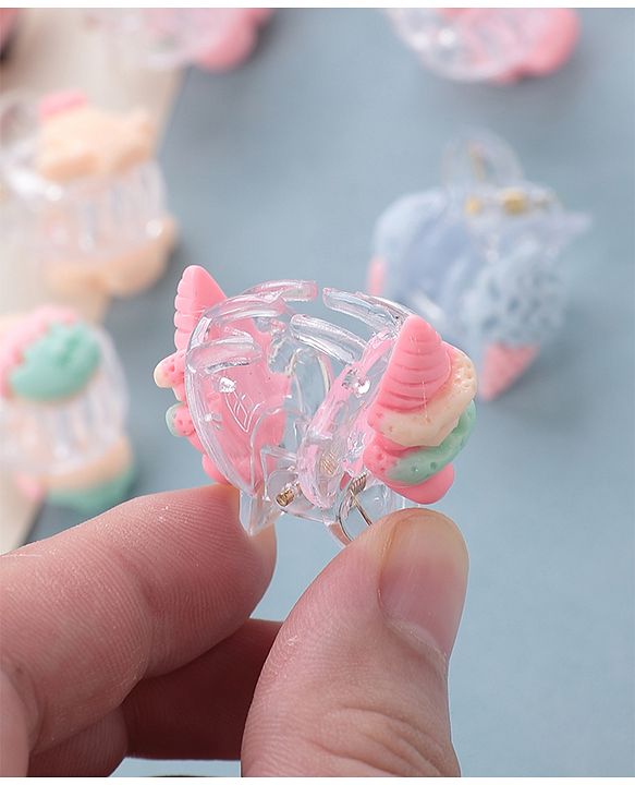 Babyhug Free Size Hair Clips Set of 8 - Multicolour