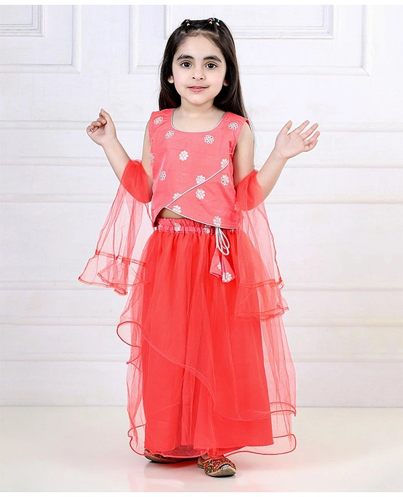 Buy Double Layered Net Lehenga Choli With Net Dupatta. Lengha Choli for  Girl , Kids Lehenga , Comfortable Wear Year 4 to 15 Online in India - Etsy