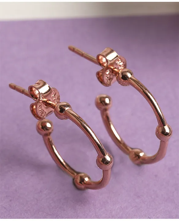 Silver Rose Stud Earrings by JB Designs. – Smithsonia
