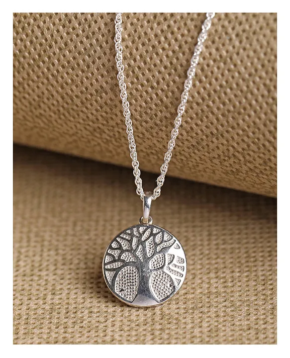Tree of Life Necklace 925 Sterling Silver Tree of Life Peace Sign Necklace  Gifts | eBay