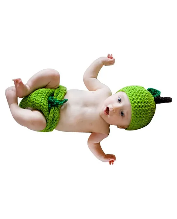 Buy MOMISY Green New Born Photography Baby Props Outfit Photo