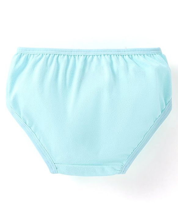 Babyhug 100% Cotton Panties Floral Print Pack of 3 - Pink & Blue