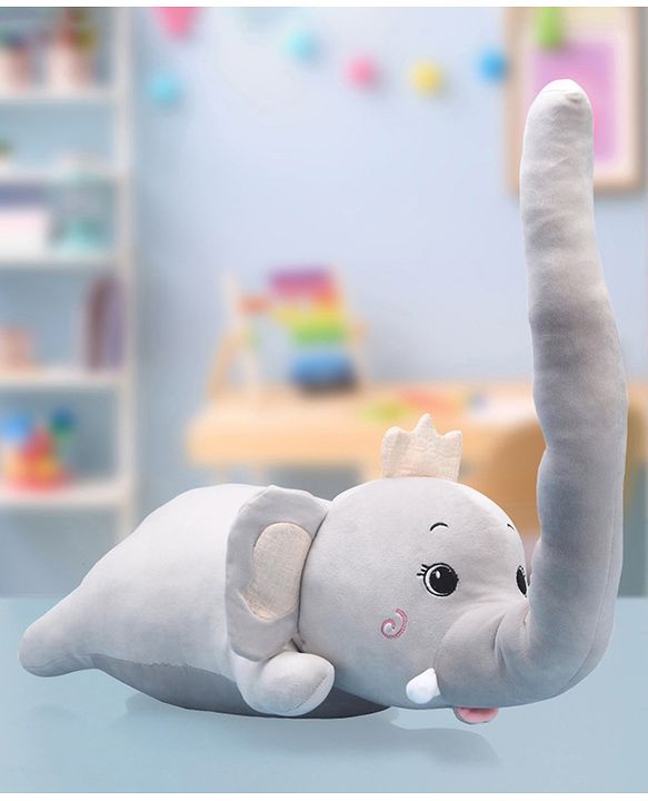 Babyhug Emily Elephant Soft Toy -  Length 57 cm