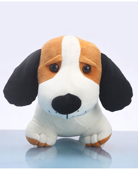 Babyhug Murphy Dog Soft Toy White & Brown -  Length 55 cm