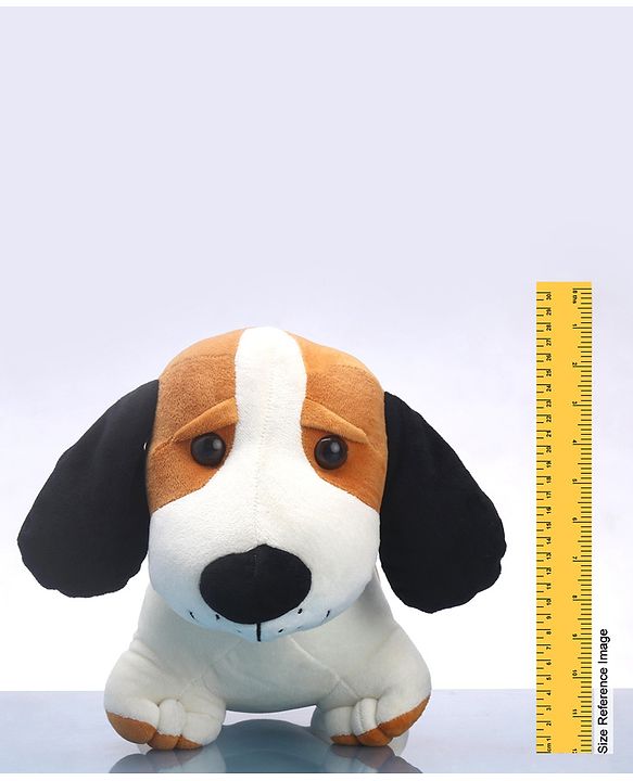 Babyhug Murphy Dog Soft Toy White & Brown -  Length 55 cm