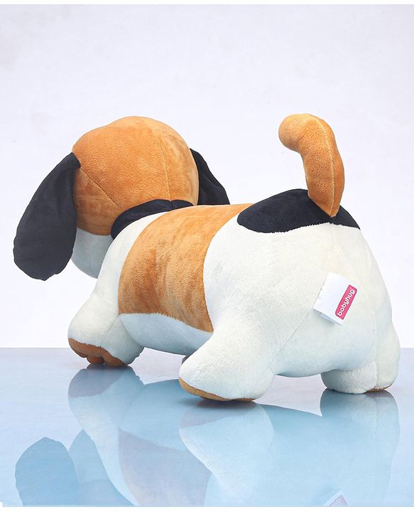 Babyhug Murphy Dog Soft Toy White & Brown -  Length 55 cm