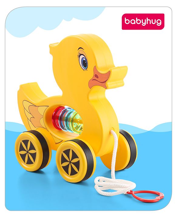 Babyhug Giraffe Pull Along Toy - Multicolor