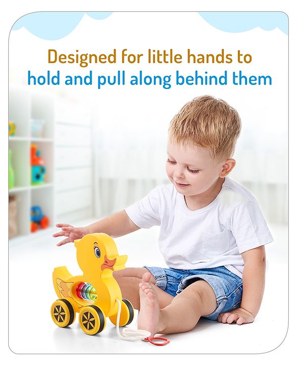 Babyhug Giraffe Pull Along Toy - Multicolor