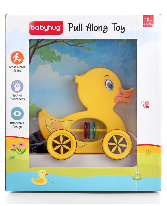 Babyhug Giraffe Pull Along Toy - Multicolor