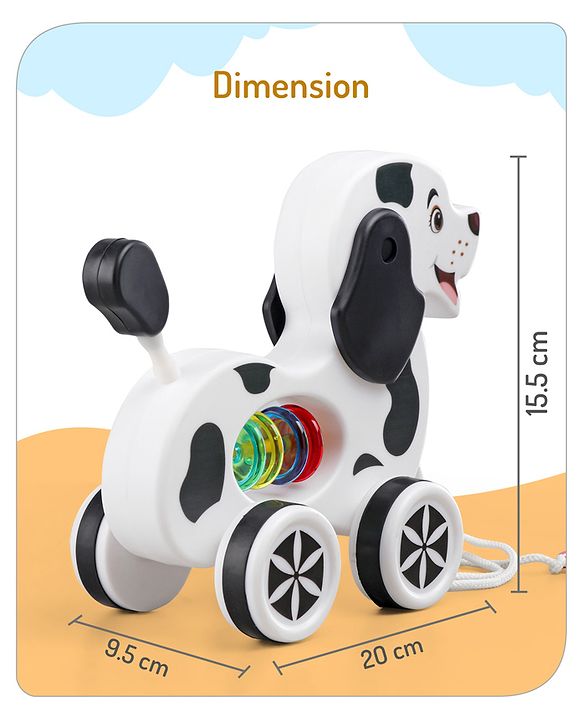 Babyhug Giraffe Pull Along Toy - Multicolor