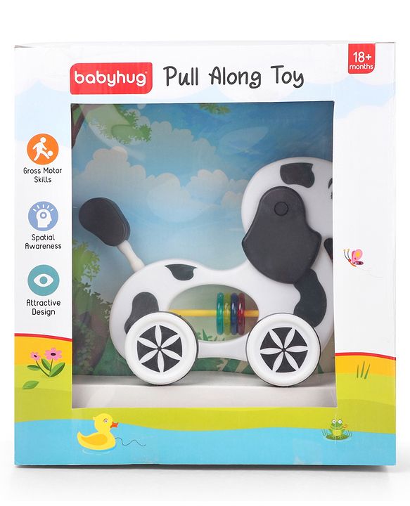 Babyhug Giraffe Pull Along Toy - Multicolor