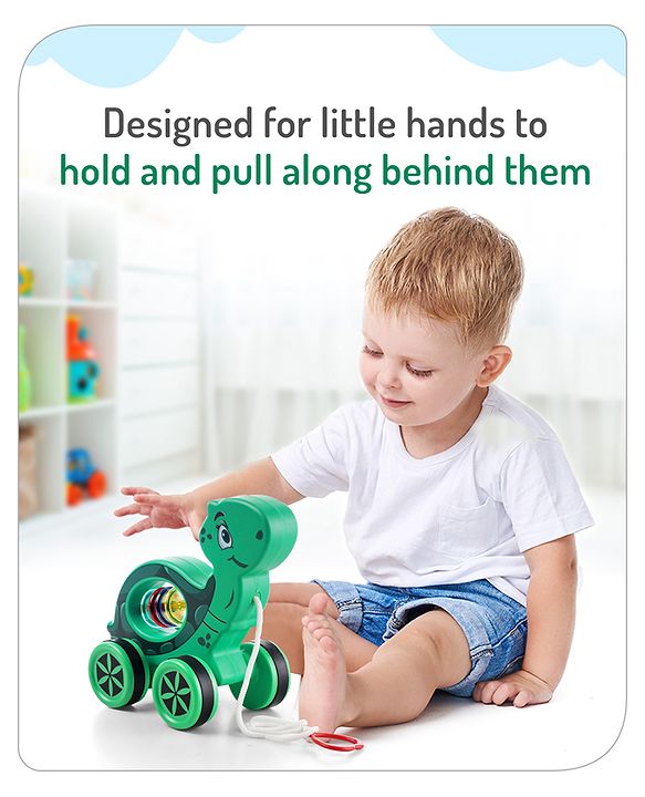 Babyhug Giraffe Pull Along Toy - Multicolor