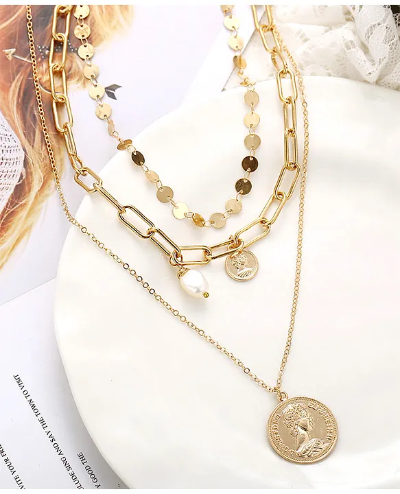 Gold Coin Necklace – julie garland jewelry