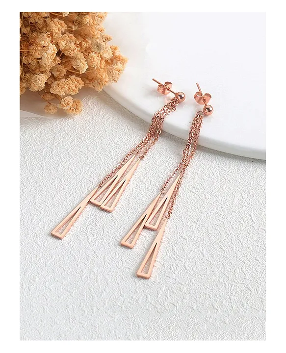 Petit Moments Glitz - Gold Rhinestone Earrings - Tassel Earrings - Lulus