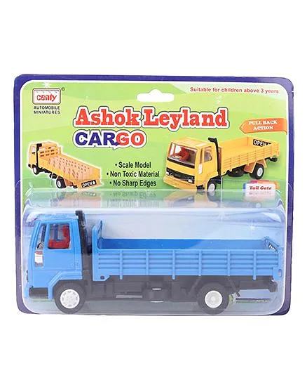 Centy Pullback Ashok Leyland Cargo Toy Blue for (3-6Years