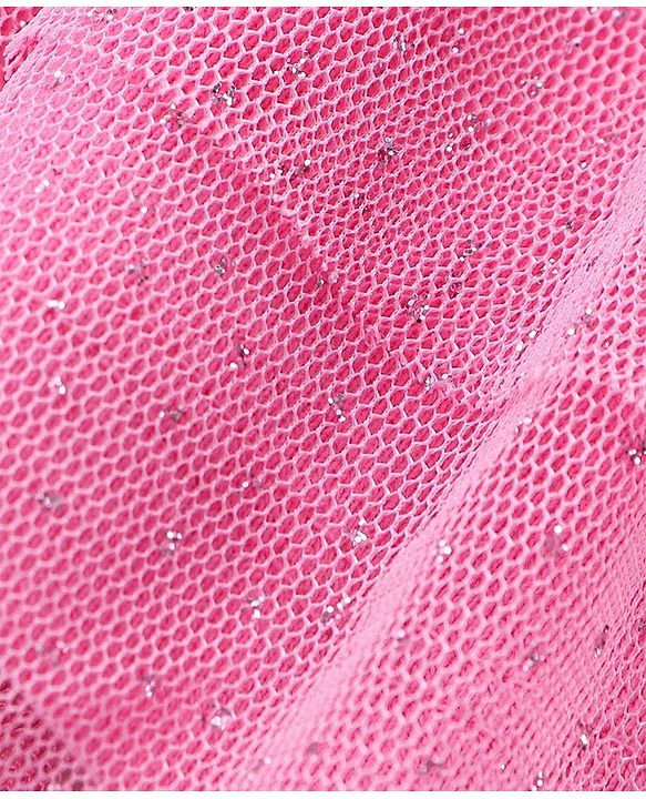 Babyhug 100% Cotton Knit Singlet Sleeves Top & Skirt Set Floral Print - Pink