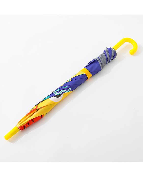 Babyhug Free Size Umbrella Dino Print - Blue & Yellow