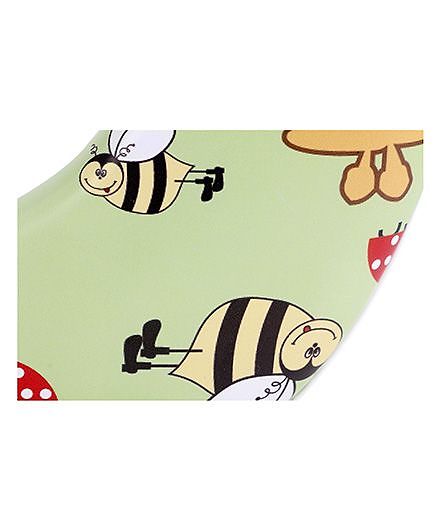 Babyhug Cushioned Potty Seat With Handle Giraffe Print - Green