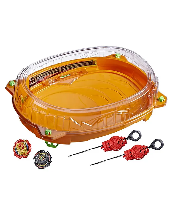 BEYBLADE Burst QuadDrive Cosmic Vector Battle Set - Battle Game Set with  Beystadium, 2 Battling Top Toys and 2 Launchers for Ages 8 and Up