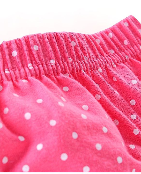 Babyhug 100% Cotton Antibacterial Panties Polka Dot Print Pack of 5 - Pink Blue & Yellow