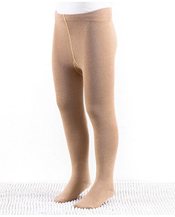 Cute Walk by Babyhug Antibacterial Solid Footed Tights - Skin Color
