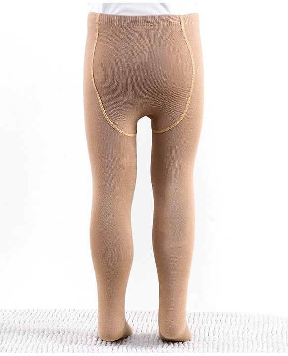Cute Walk by Babyhug Antibacterial Solid Footed Tights - Skin Color