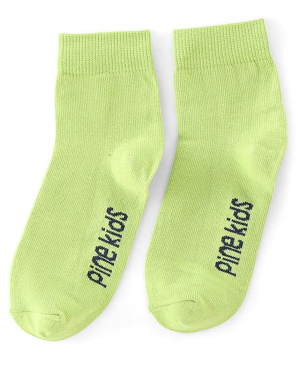 Pine Kids Ankle Length Printed Socks Floral Print Pack Of 3 - Pink Black & Green