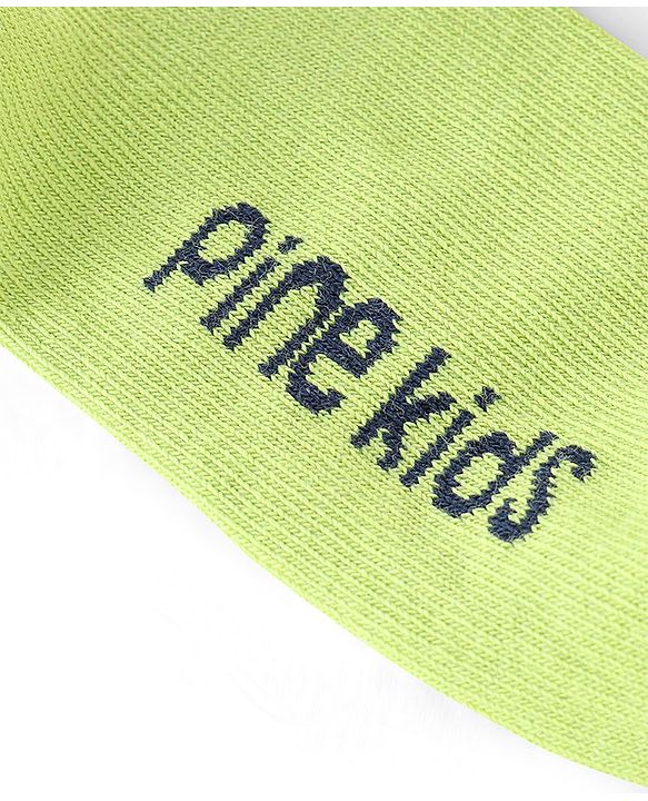 Pine Kids Ankle Length Printed Socks Floral Print Pack Of 3 - Pink Black & Green