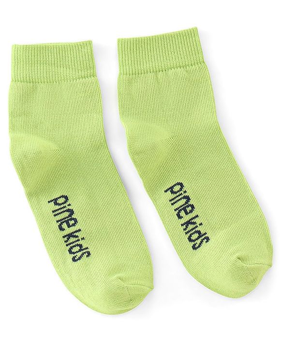 Pine Kids Ankle Length Printed Socks Floral Print Pack Of 3 - Pink Black & Green