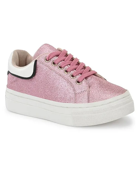 Kate Spade x Keds Women's Rose Gold Pink Glitter Sneakers Size 7.5 | eBay