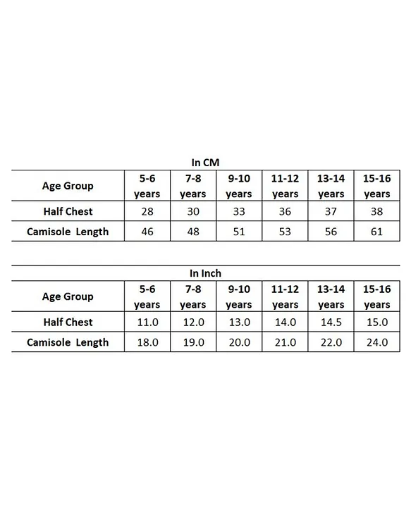 Jerzees - Size Chart 