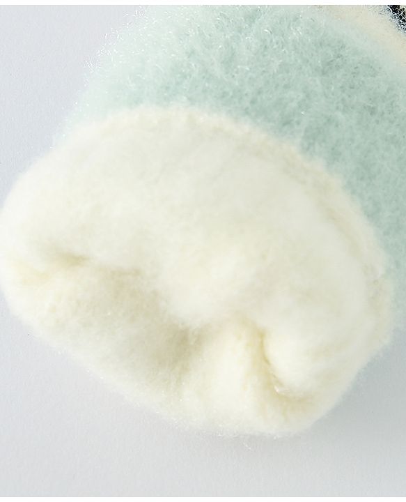 Babyhug Gloves with Face Design - Light Green