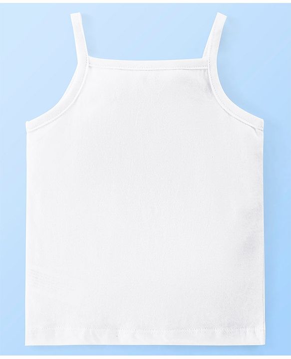 Babyhug 100% Cotton Slip Solid Pack of 3 - White