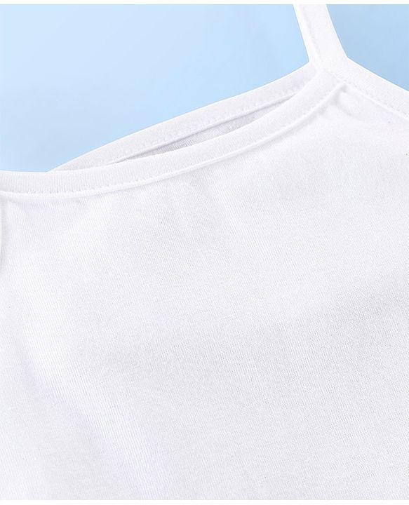 Babyhug 100% Cotton Slip Solid Pack of 3 - White