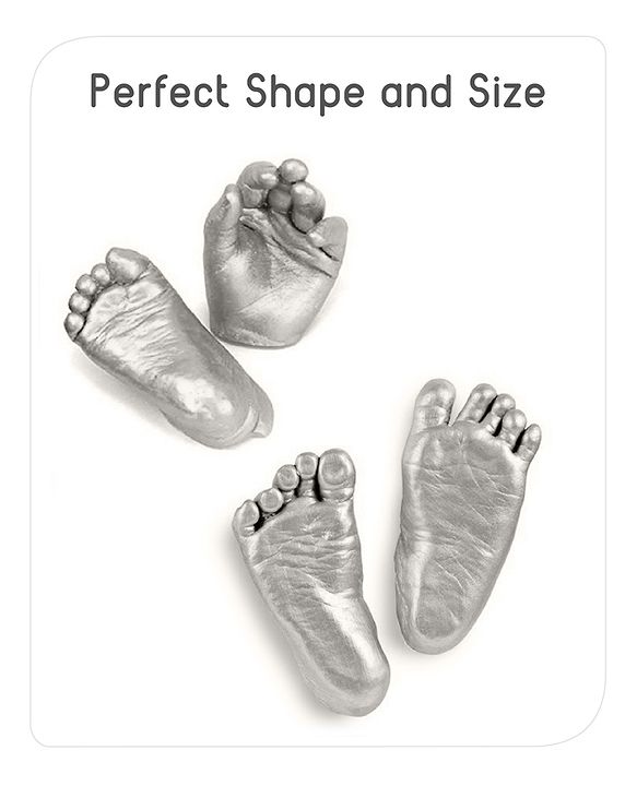 Babyhug Magical Memories 3D Casting Kit | 3D Baby Hand and Foot Casting kit | Captures Minute Details | High-Quality, Easy-To-Follow Kit | Metallic Gold