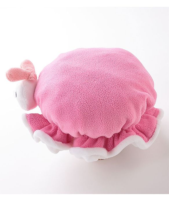 Babyhug Woollen Cap With Bunny Applique - Dark Pink
