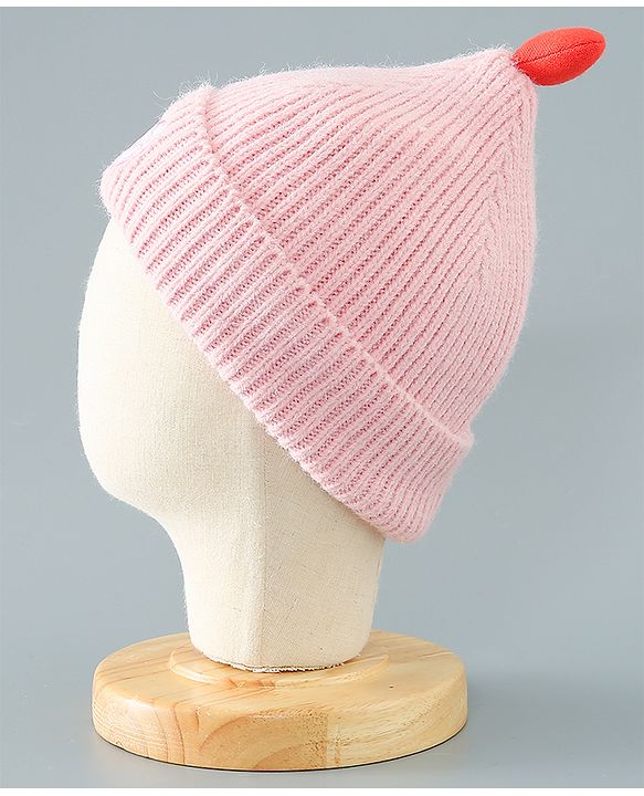 Babyhug Heart Design Cap Medium Size - Pink