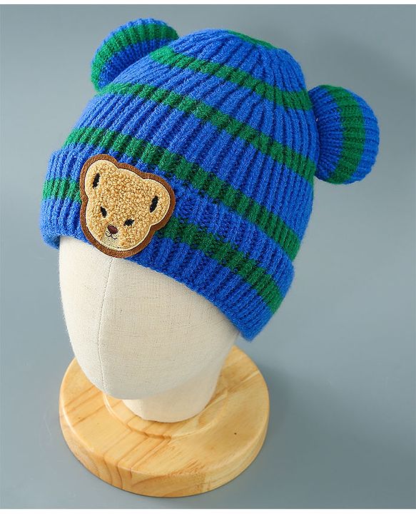 Babyhug Woolen Cap Blue - Diameter 11.5 cm