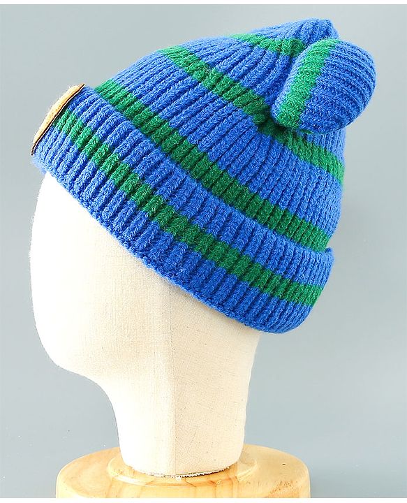 Babyhug Woolen Cap Blue - Diameter 11.5 cm