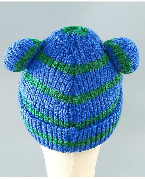Babyhug Woolen Cap Blue - Diameter 11.5 cm