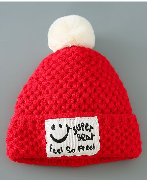 Babyhug Woolen Cap & Muffler Set Brown - Diameter 11.5 cm