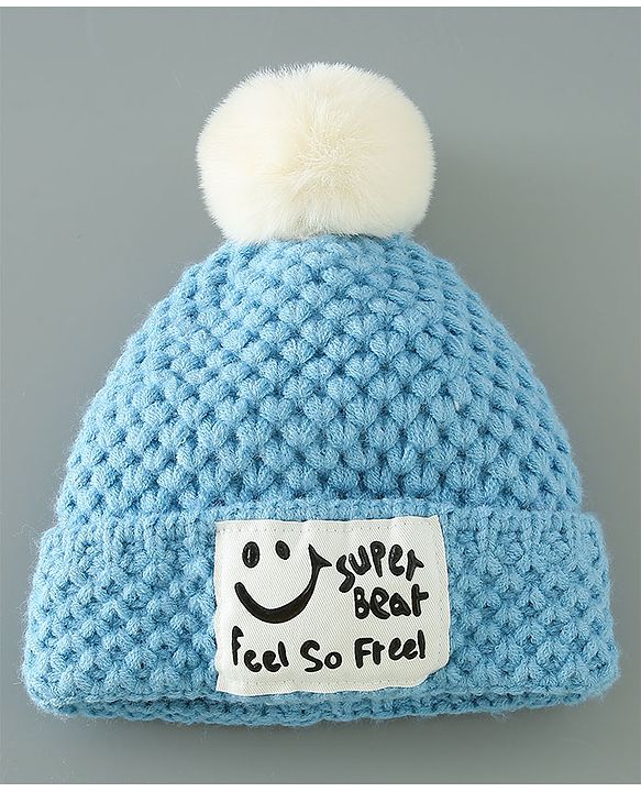 Babyhug Woolen Cap & Muffler Set Brown - Diameter 11.5 cm
