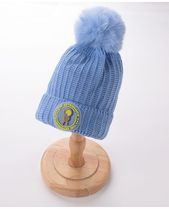 Babyhug Woollen Cap Blue Large - Diameter 12 cm