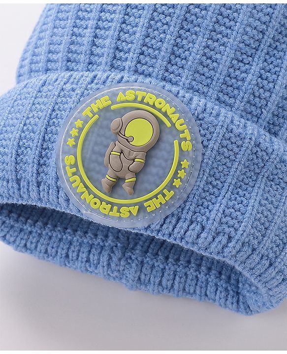 Babyhug Woollen Cap Blue Large - Diameter 12 cm