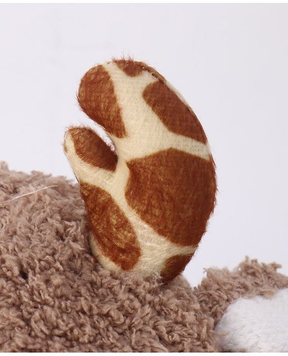 Babyhug Woollen Cap With Giraffe 3D Ear- Light Brown