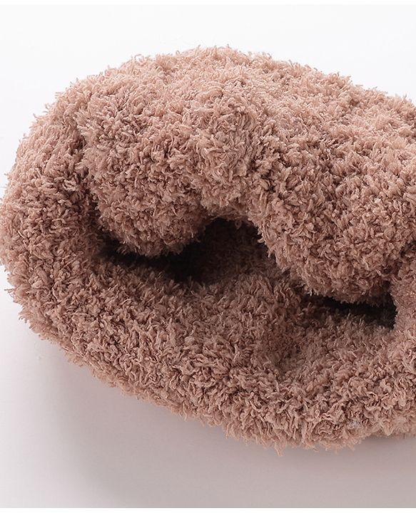Babyhug Woollen Cap With Giraffe 3D Ear- Light Brown