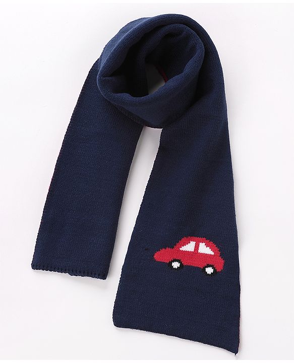 Babyhug Woolen Cap Gloves & Muffler Set - Red