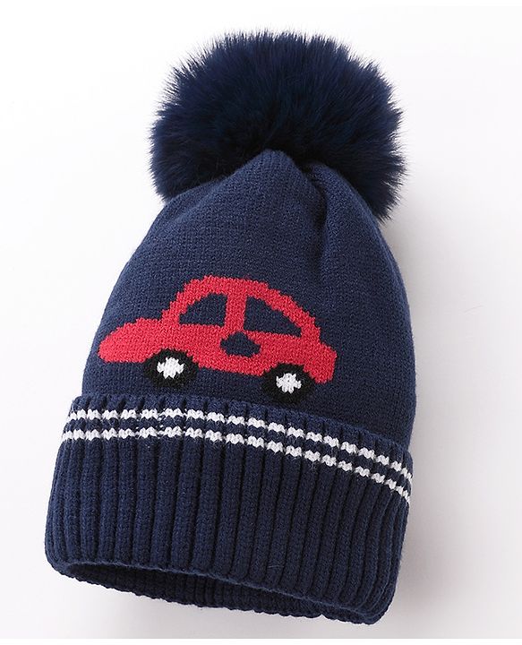 Babyhug Woolen Cap Gloves & Muffler Set - Red