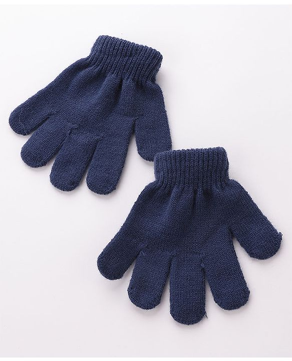 Babyhug Pom Pom Woolen Cap Muffler & Gloves Set Teddy Design - Red